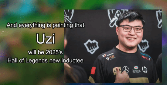 曝UZI将于5月入选《英雄联盟》名人堂：获得薇恩和卡莎两款皮